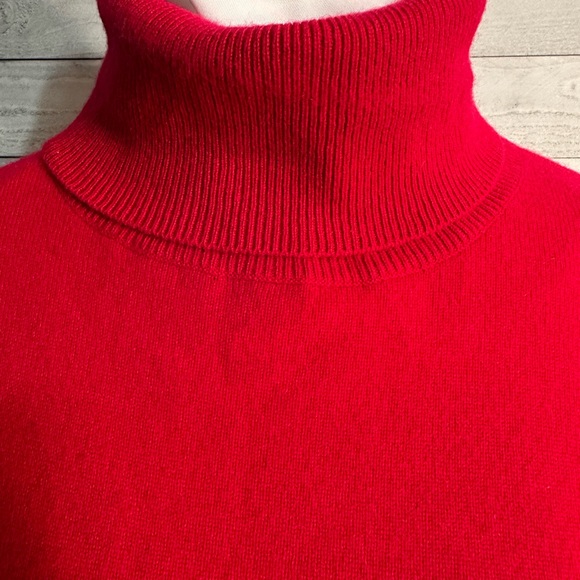 Shephe Cashmere Sweater Women’s XL Red Tunic Preppy Norm Core Casual - Picture 4 of 9